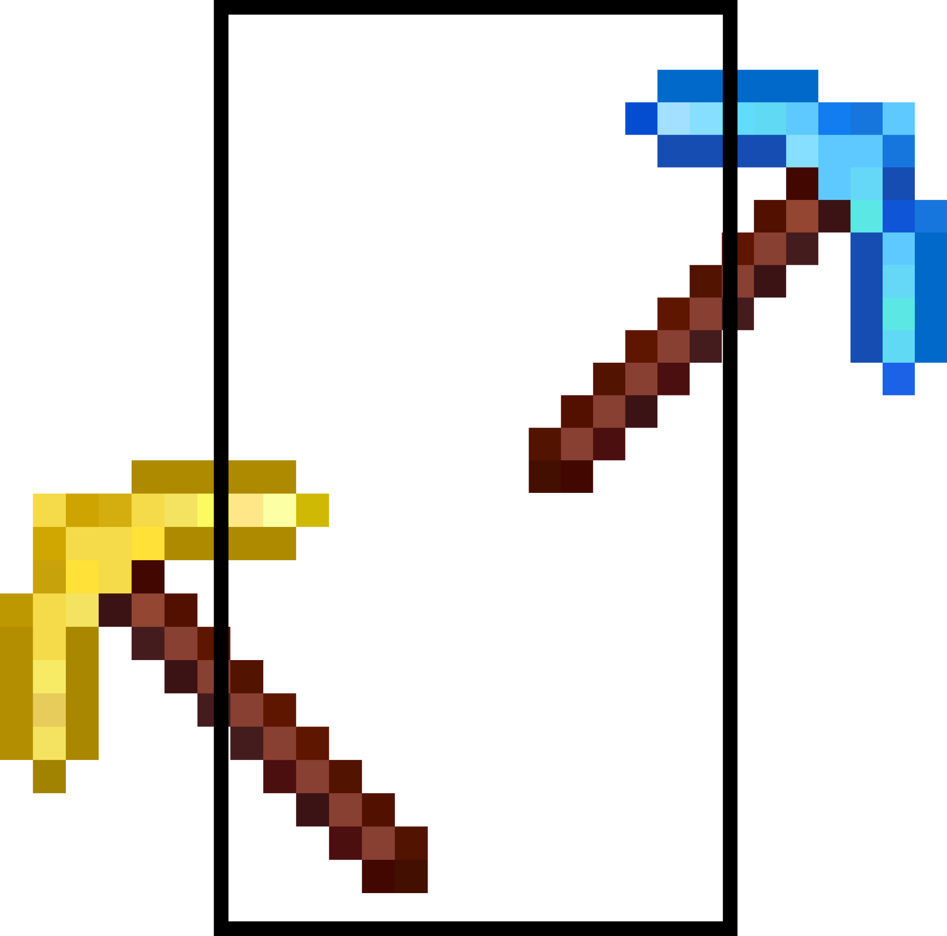 Золотая и алмазная кирки Falling Pickaxe