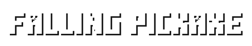 Falling Pickaxe — логотип слота в стиле Майнкрафт
